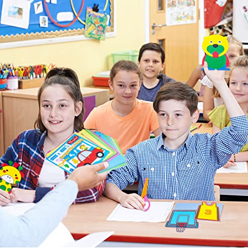 Koogel Scissor Skills Activity Book with Safety Scissors, 2 Pairs Kid Training Scissors and 120PCS Cutting Paper for Kids Fun Paper-cut Preschool Early Learning Development Ages 3+