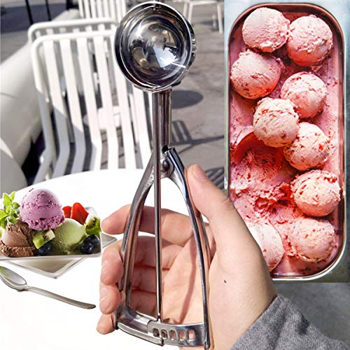 image for N/X witways: Small Ice Cream Scoop - Stainless Steel Cookie Scoop Melo