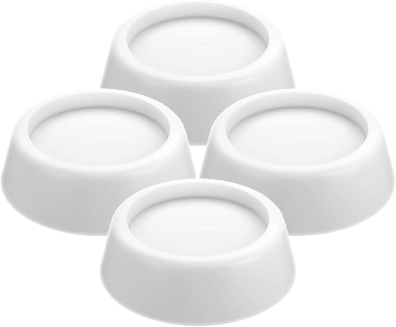 Spares2go White Rubber Feet Pads for Beko Dishwasher Fridge Freezer Anti