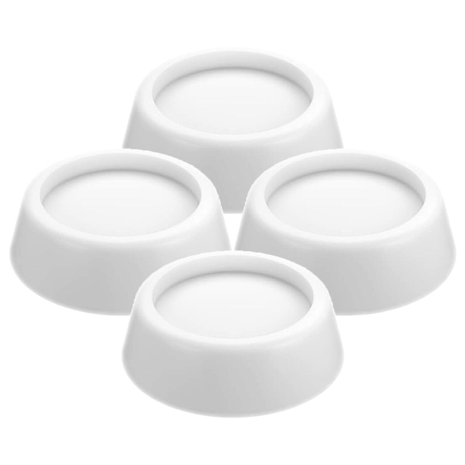 Spares2go Universal Anti Vibration Rubber Feet Pads for all makes of Washing Machine (Pack of 4, Non Slip, White, 65mm x 60mm x 45mm)
