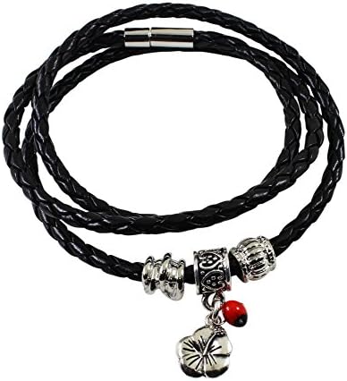 Peruvian Gift Hibiscus Charm Bracelet for Women - Meaningful Good Luck, Prosperity, Love, Happiness & Energy Huayruro Red Seeds, Hibiscus Charm - Eco Jewelry by Evelyn Brooks