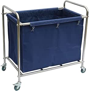 LWW Carros, Lavandería Clasificador Carrito con Ruedas, Metal