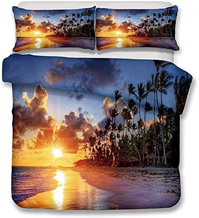 Schlafzimmerzubehör Bettwäsche Bettwäsche-Set 3D Ocean Beach Wave