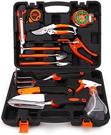 GEAMBO 12 PCS Plant Care Tool All-in-One Home Improvement Tool Sets with Carrying Case Garden Tool Set