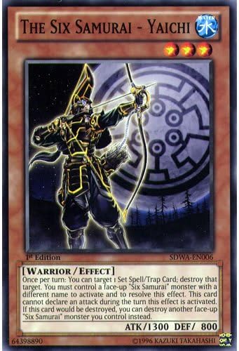 SDWA-EN006 1st Ed The Six Samurai - Yaichi Common Card Samurai Warlords Yu-Gi-Oh Single Card