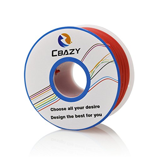 CBAZYâ„¢ Hook up Wire (Stranded Wire) 30 Gauge Flexible Silicone Wire 30AWG 45M (147 Feet) Electrical Wire Red