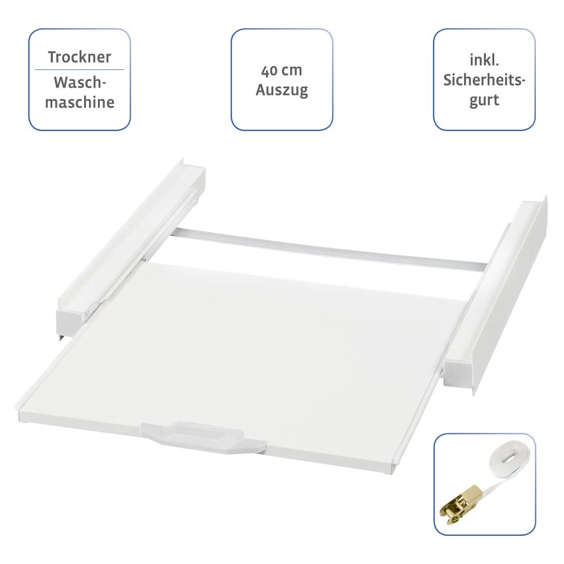 Xavax Stacking Kit for Washing Machines/Dryers with Sliding Shelf