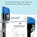 TriMagic Snorkel Mask, 180° Panoramic Full Face Design with Larger Viewing Area - Easier Breathing, with Anti-Fog and Anti-Leak,Adult (2017 New Version)