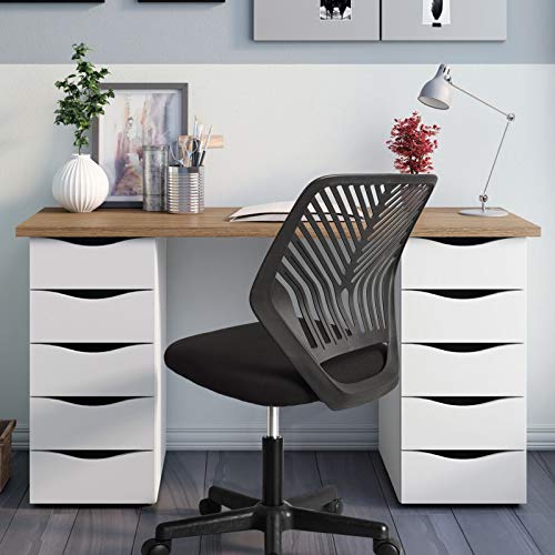 BOSSIN Task Chair Armless Office Chair Mesh Computer Chair Small Desk