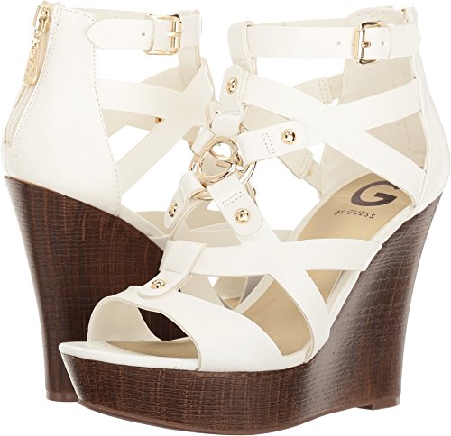 G by GUESS Women's Dodge White Sandal