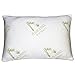 Bamboo ALOE VERA ADJUSTABLE Shredded Memory Foam Pillow - SLEEP BETTER THAN EVER - Micro-Vented Bamboo Cover - Hypoallergenic and Dust Mite Resistant by My Perfect Dreams - QUEEN