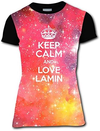 Women's Fashion Keep Calm and Love Lamin 3D Pattern Printed T-Shirt Short Sleeve