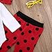 3pcs/Set Newborn Baby Boys Girls Animal Long Sleeve T-Shirt Tops Pants Hat Outfits (0-6 Months, Ladybug)