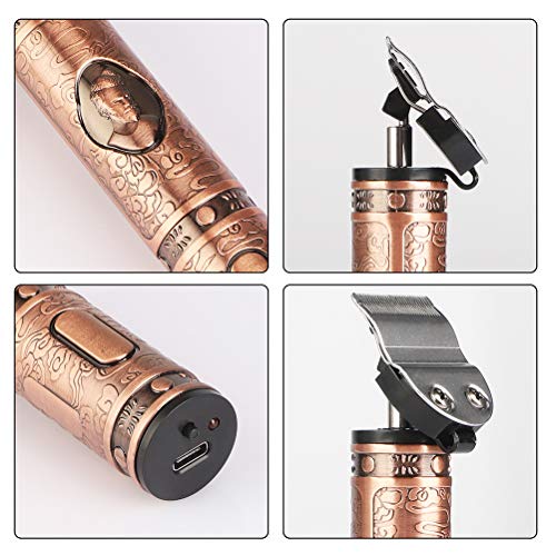 YOUKUKE T-Blade Trimmer,Electric Hair Clipper for Men Pro Clippers Barber Accessories Grooming Waterproof Rechargeable Cordless Close Cutting T-Blade Trimmer Baldhead Clipper