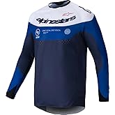 Alpinestars Pro-Dura Jersey, L, Navy/Bright Blue/White