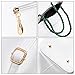 Celsino Women Shoulder Bag Handbag Tote Purse PU Leather Crossbody Flower with Weave Handle Bags
