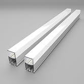 Litezone Hexagon Garage Lights Tube 2 Pack, 7W Hexagon Lights for Warehouse, Car Detailing Shop, Exhibition Hall, Gym