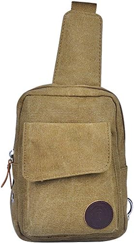 Eastern Time Outdoor Sling Bag Canvas Chest Pack Shoulder Bag for Men