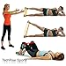 TechRise Resistance Bands, Set of 5 Natural Latex Fitness Bands for Workout and Physical Therapy, Pilates, Yoga, Rehab, Improve Mobility and Strength