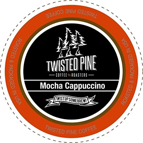 Twisted Pine Coffee Mocha Cappuccino Cappuccino, Single-Serve Cups for Keurig K-Cup Brewers, 12 Count