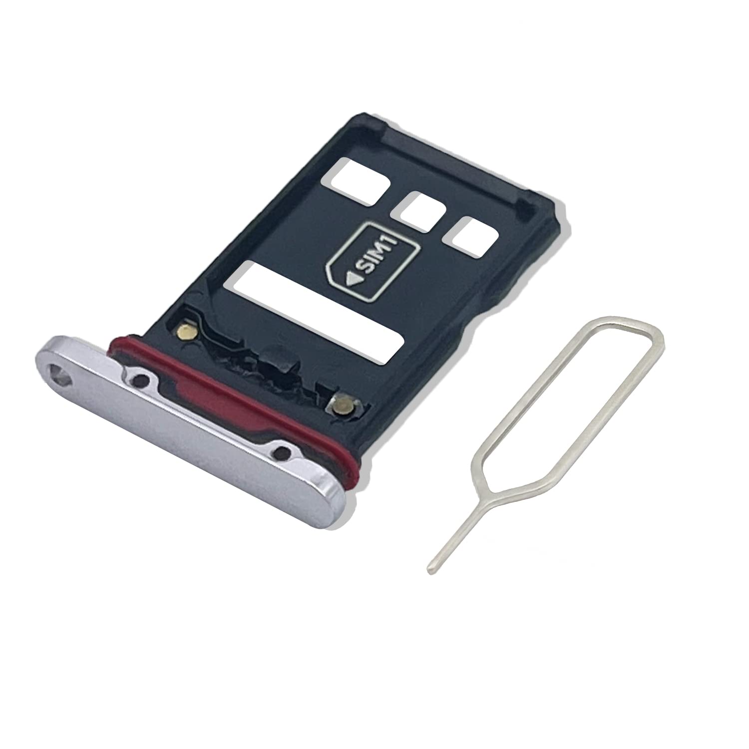 Eonpam Original DUAL SIM Card Slot Tray Holder Replacement for (Huawei P30 Pro) Incl SIM Pin (Pearlescent)