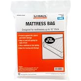 U-Haul Standard King Mattress Bag &ndash; Moving &amp; Storage Cover for Mattress or Box Spring &ndash; 96&rdquo; x 78&rdquo; x 10&rdquo; (1-Pack)