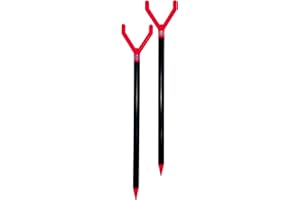 FISHIN STIX Fishin’ Stix Trident Telescoping Fishing Rod Holders – Extendable 12"–30", 50 lb+ Capacity, Sand Stake Pole Stand for Surf Fishing, Bank Angling, Catfish Rods, Lure & Bait Setup