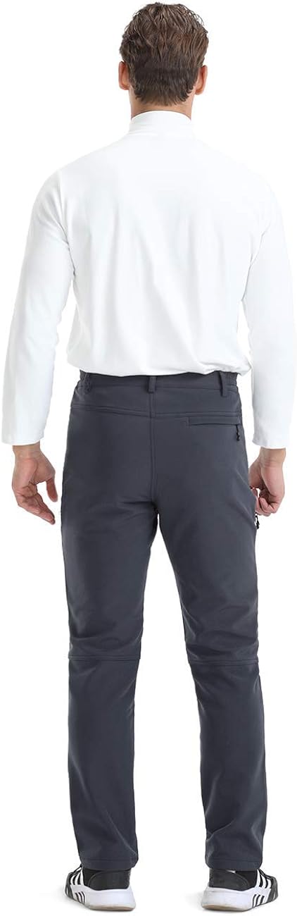 Unitop Men's Winter Warmth Hiking Pants Water-Resistant Ski Snow Pants : Clothing