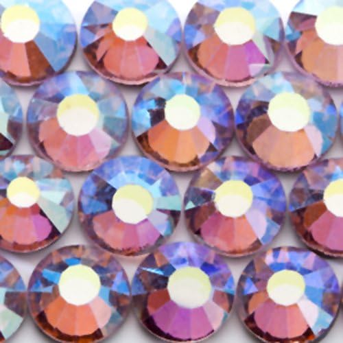 Premium PELLOSA Machine Cut Rhinestone Hot Fix SS-20(4.6mm-4.8mm) AB Light Rose 5 Gross