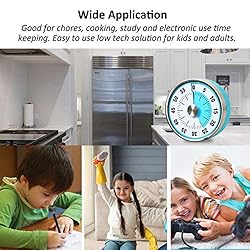 BRAPILOT Visual Kitchen Countdown Timer Wind Up