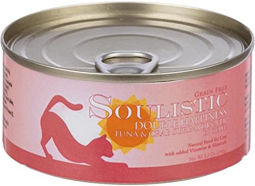 Soulistic Originals Double Happiness Tuna & Crab Surimi Dinner in Gelee Wet Cat Food, 5.5 oz., Case of 8