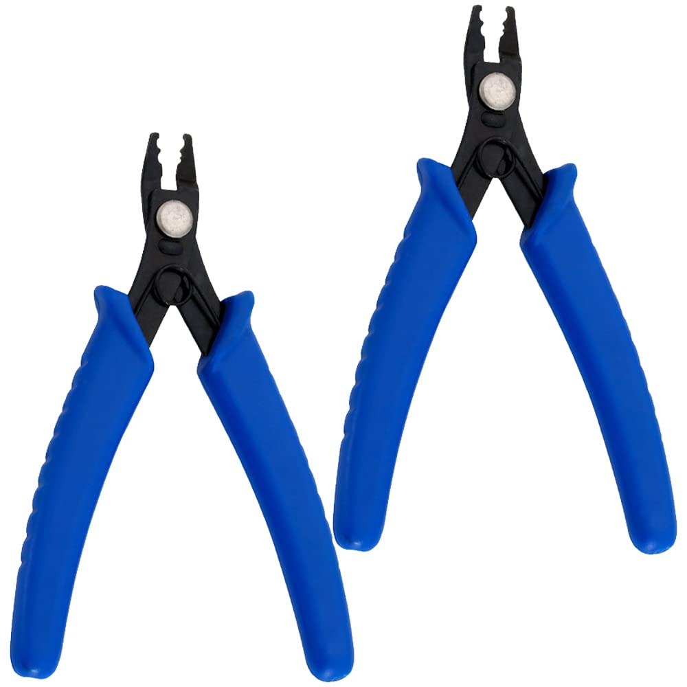 2 Pcs Jewellery Tools Crimper Pliers Jewellery Beading Plier Tool Jewelery Making Jewelry Pliers Tool Set for Jewelry Bead Repairing Making Supplies and Hair Clip for Hair Extensions