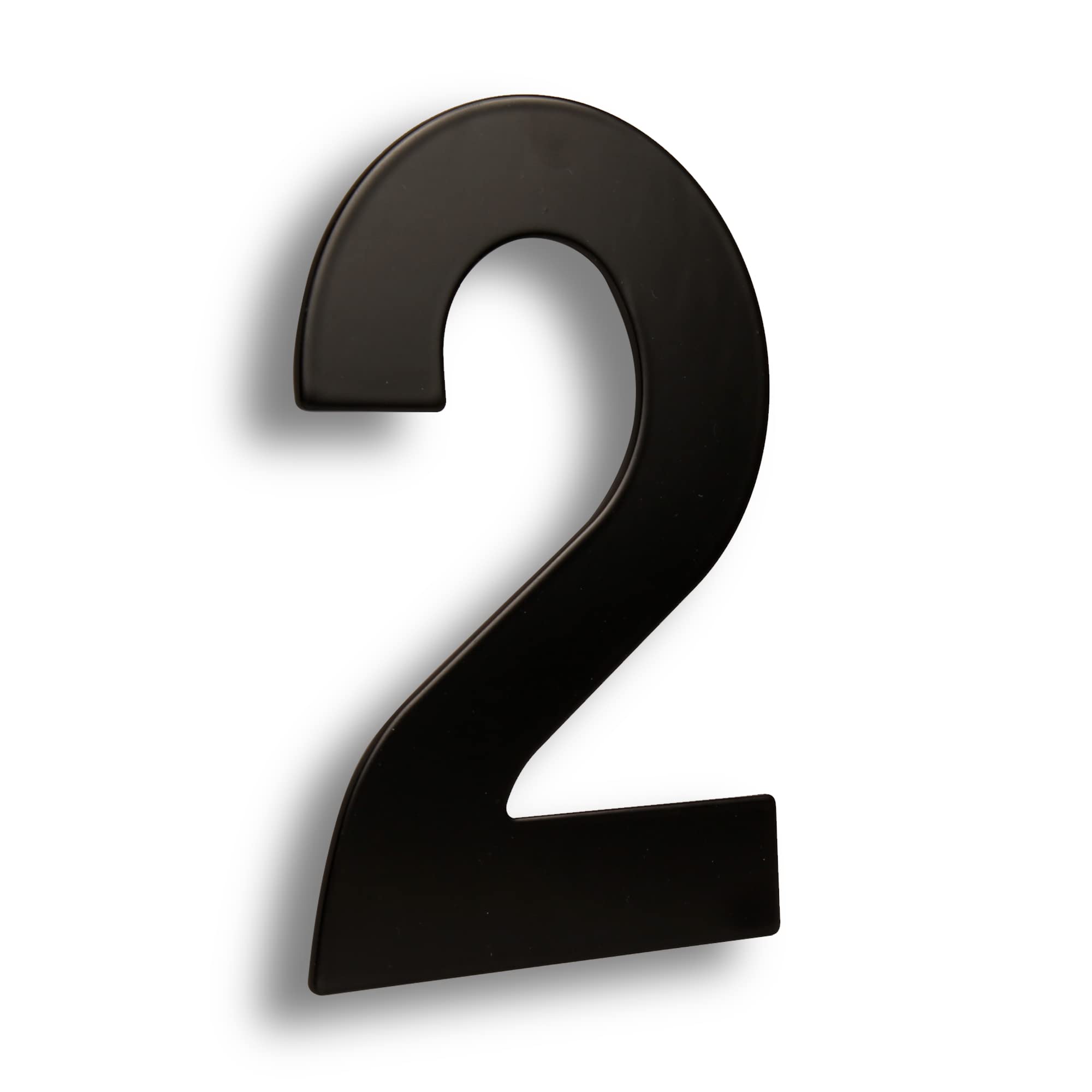 HASWARE 304 Stainless Steel Modern House Number 8 Inch/20cm Stylish Door Alphabet Plaque for Street Home Decor (2, 8 Inch Black)