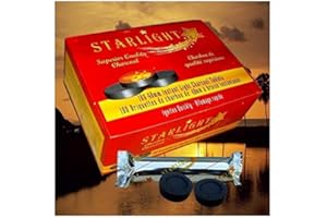 STARLIGHT CHARBON CHARCOAL Starlight Charcoal, 4 Box, 40 Rolls, 400 Tablets