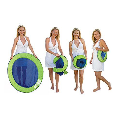 SwimWays Spring Float Papasan, Green/Blue