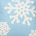 Elife Soft Square Christmas Snowflake Home Decorative Canvas Cotton Embroidery Throw Pillow Covers 18x18 Cushion Covers Pillowcases for Sofa Bed Chair (1Pcs, Sky Blue)
