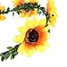 Frcolor Sunflower Headband Floral Flower Crown Hair Band Hair Wreath Headpiece (Garland)