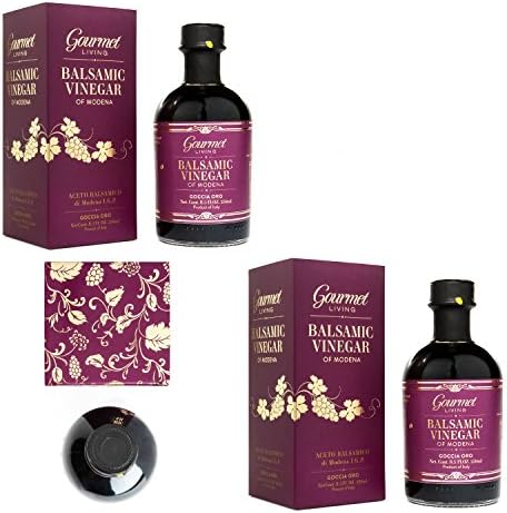 Balsamic Vinegar of Modena ORO Gift Pack. Barrel Aged IGP Certifed Balsamico from Italy with Gift Boxes (THREE - 250 ml Bottles / Individually Boxed)