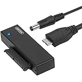 UNITEK USB 3.0 to SATA Converter Adapter Cable for 2.5 3.5 Inch Hard Drive Disk with 12V/2A Power Adapter