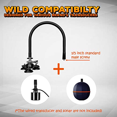 LUCKYLAKER SUP Transducer Mount Arm Kayak Transducer Arm Mount Fish