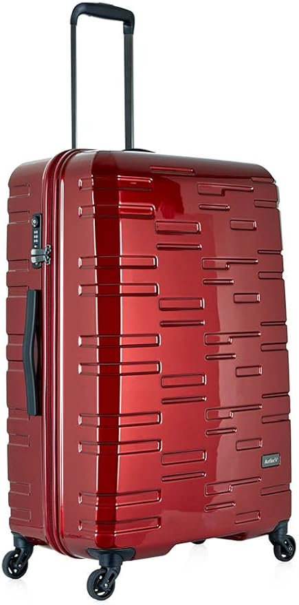 antler burgundy suitcase