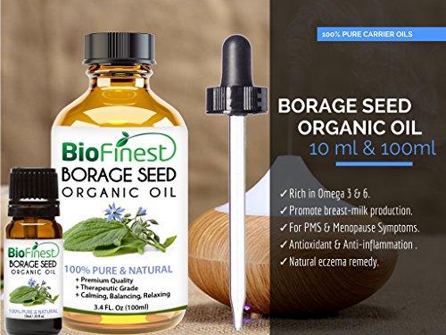 image for Biofinest Borage Seed Organic Oil - 100% Pure Cold-Pressed - Premium Q