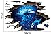 3D Space Galaxy Wall Stickers, Blue Dolphin in The Ocean Starry Sky Wall Decals Home Art Decor for Kids Babys Children Bedroom Rooms Ceiling Living Room Nursery
