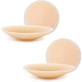 Apriddeo Seamless Grippy-not-sticky Non-Adhesive 2 Pairs Nipple Covers Reusable Pasties