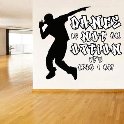 ziweipp Street Dance/Breakdance DIY Wall Art Sticker/Decal Fashion Cool