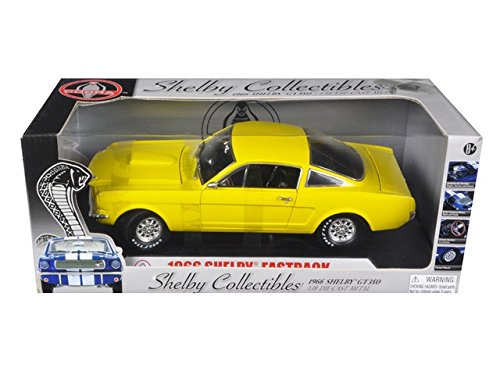 1966 Ford Shelby Mustang GT 350 Fastback Yellow 1/18