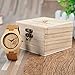 BOBO BIRD F29 Women's Casual Wooden Watch Handmade Elk Deer Head Wrist Watch with Soft Brown Leather Strap Great Gifts for Women