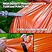 Emergency Sleeping Bag Life Bivy - Survival Shelter Pack - Lightweight Waterproof Thermal Tent - Outdoor Camping Hiking Earthquake Bivvy Gear - Safety Survival Whistle Lanyard - Signal Mirror