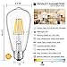 CRLight 6W LED Edison Bulb 3200K Soft White 70W Equivalent 700 LM Dimmable, E26 Vintage Edison ST64 Clear Glass LED Light Bulbs, Pack of 3