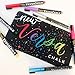 VersaChalk Washable Wine Glass Pens 7 Vibrant Erasable Colors to Write on Party Cups, Drink Glasses, Beer Mugs, Clear Plastic Jars, Windows, and Mirrors